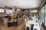 On-site cafe for to go drinks and snacks